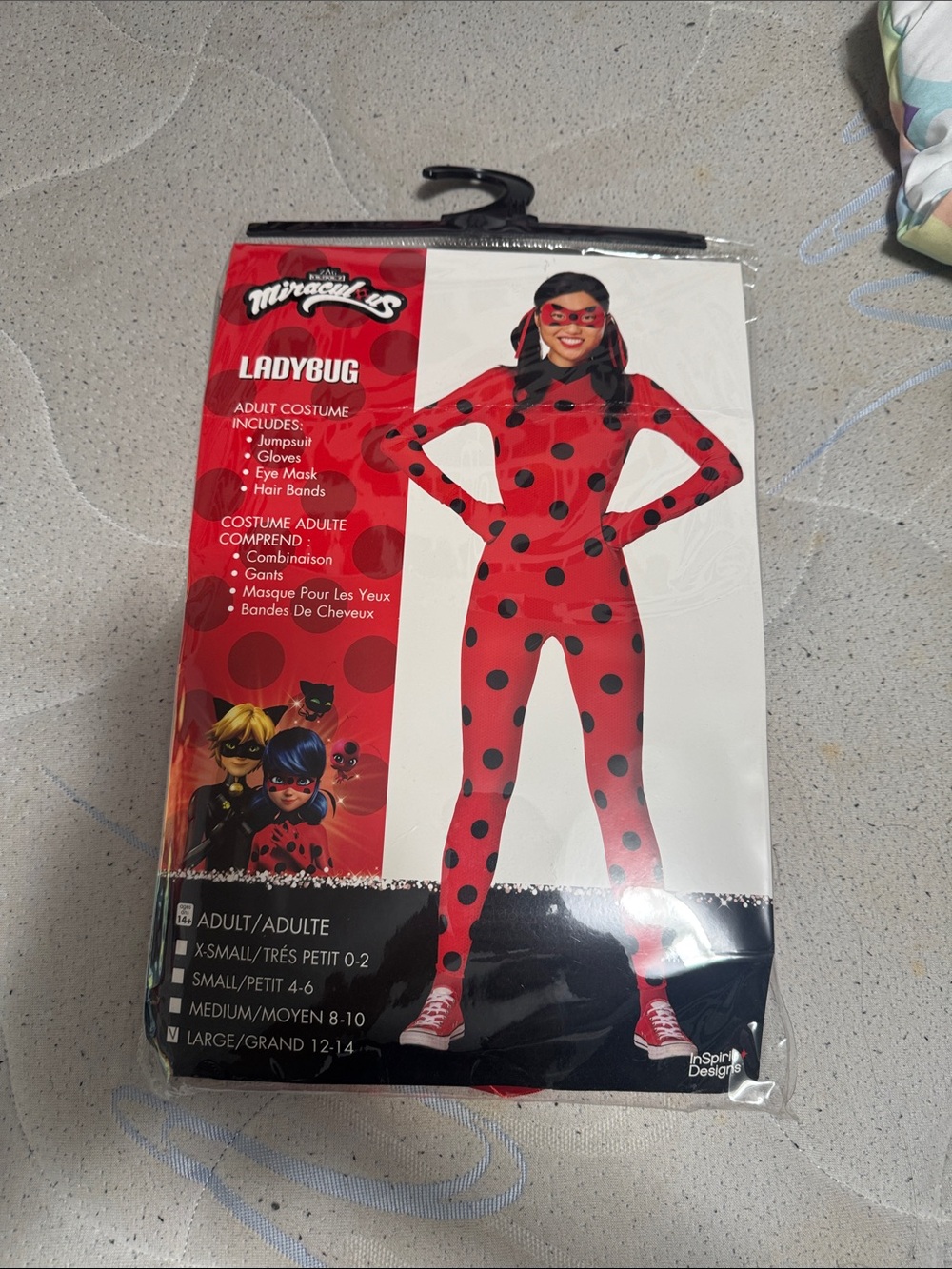 Miraculous Ladybug Womens Red and Black Polka Dot Costume
